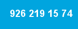 926 219 15 74 926 219 15 74
